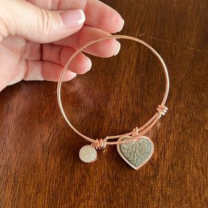 Rose gold charm bracelet